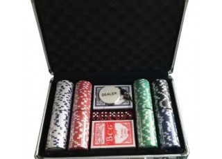 Покерный набор 200 фишек по 11,5 г без номинала (алюминиевый кейс)