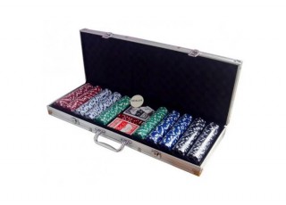 Set de poker de 500 de jetoane, 11,5 g fiecare, fără valoare nominală (carcasa din aluminiu)