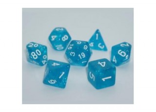 Набор кубиков Glitter 7 Dice Set - Light Blue (7 шт.)