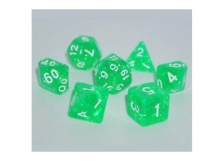 Набор кубиков Glitter 7 Dice Set - Light Green (7 шт.)