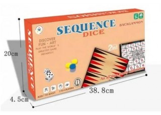 Нарды и Сиквенс Кубики (2 in 1 Backgammon and Sequence Dice) (англ.)