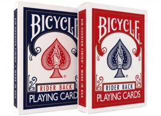 Карты игральные Bicycle Rider Back International Standard Index (red/blue)