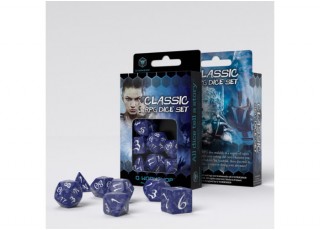 Набор кубиков Classic RPG Cobalt & white Dice Set (7 шт.)