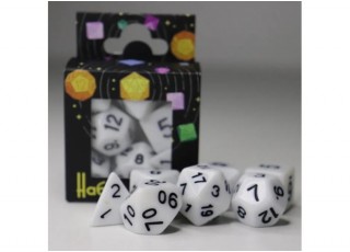 Набор кубиков Opaque 7 Dice Set - White (7 шт.)