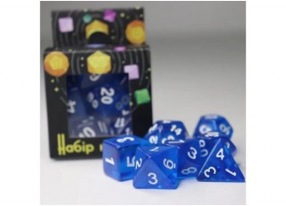 Набор кубиков Transparent 7 Dice Set - Blue (7 шт.)