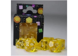 Набор кубиков Transparent 7 Dice Set - Yellow (7 шт.)
