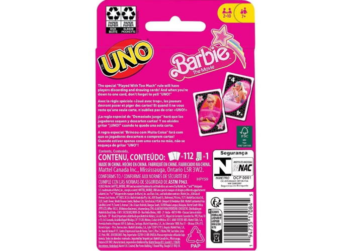 Уно Барби в кино (UNO Barbie The Movie)