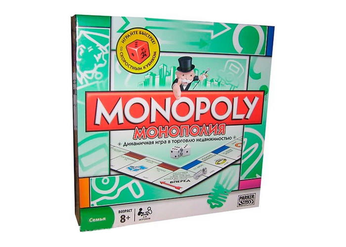 Коробка настольной игры Монополия