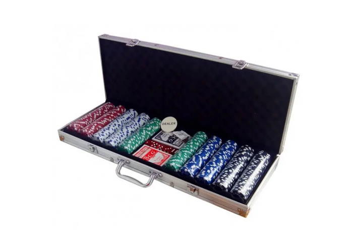 Покерный набор 500 фишек по 11,5 г без номинала (алюминиевый кейс)