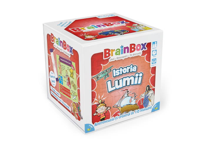 Коробка настольной игры BrainBox: Всемирная история (рум.)