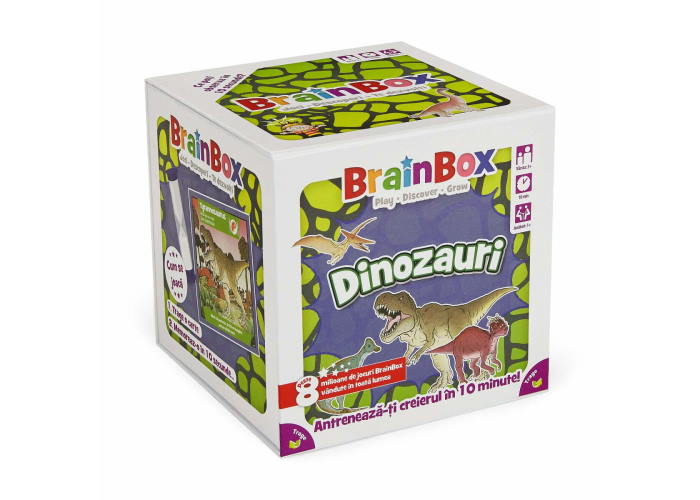 Коробка настольной игры BrainBox: Динозавры (рум.)