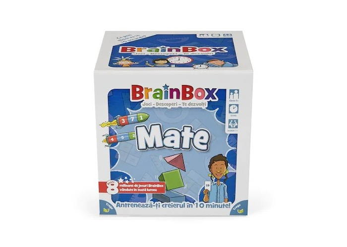 Коробка настольной игры BrainBox: Изучаем математику  (укр.)