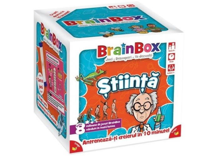 Коробка настольной игры BrainBox: Наука (рум.) 