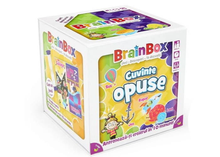 Коробка настольной игры BrainBox: Антонимы (рум.)
