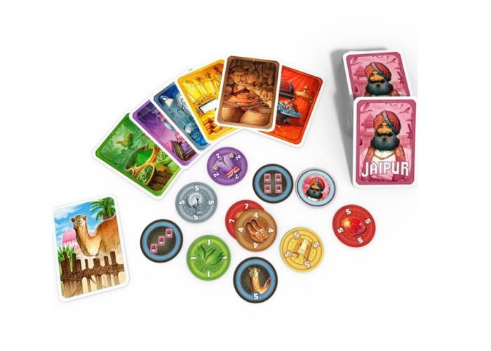 Компоненты настольной игры Джайпур (рум.)