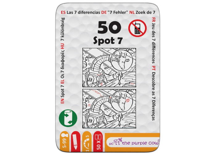 Коробка настольной игры 50 задач: Найди разницу! (рум.)