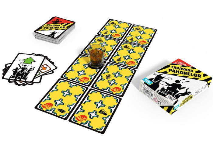 Игровой процесс настольной игры Караван стаканов (рум.)