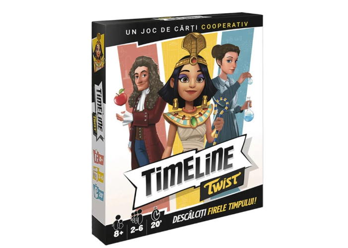 Коробка настольной игры Таймлайн Твист: Сквозь века (рум.)