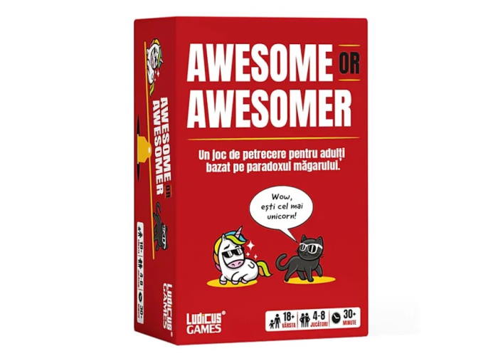 Cutie jocului de societate Awesome or awesomer (ro)