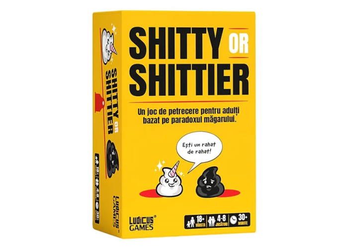 Cutie jocului de masă Shitty or Shittier (ro)