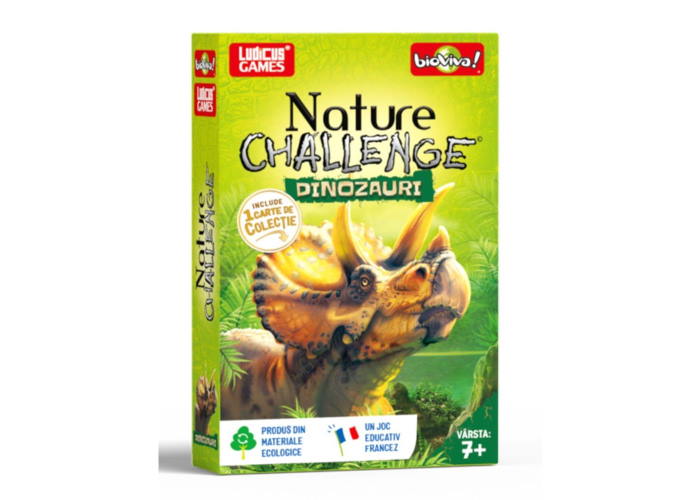Коробка настольной игры Nature Challenge: Динозавры (рум.)