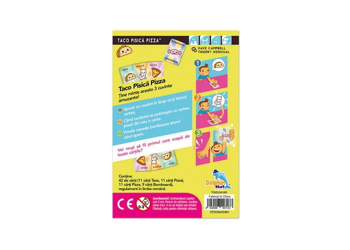 Дно коробки настольной игры Тако Кот Пицца (рум.)