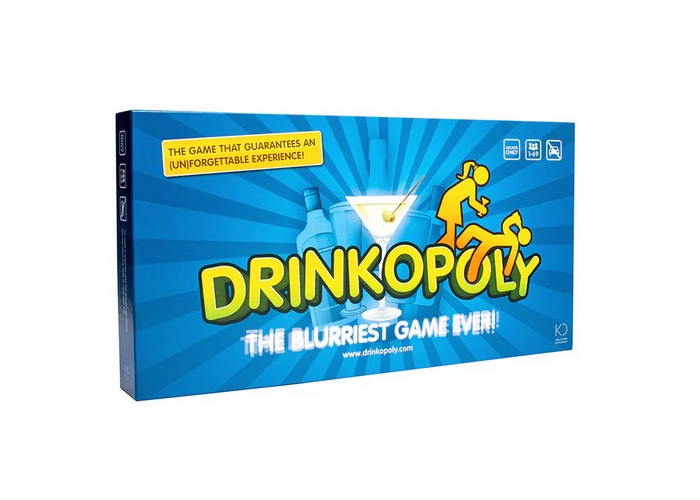 Коробка настольной игры Drinkopoly (англ.)
