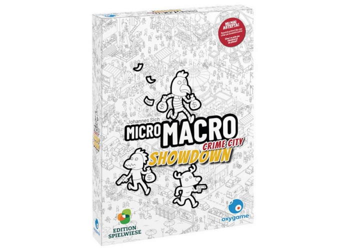 Коробка настольной игры МикроМакро. Город Улик - Разборки (ру.)