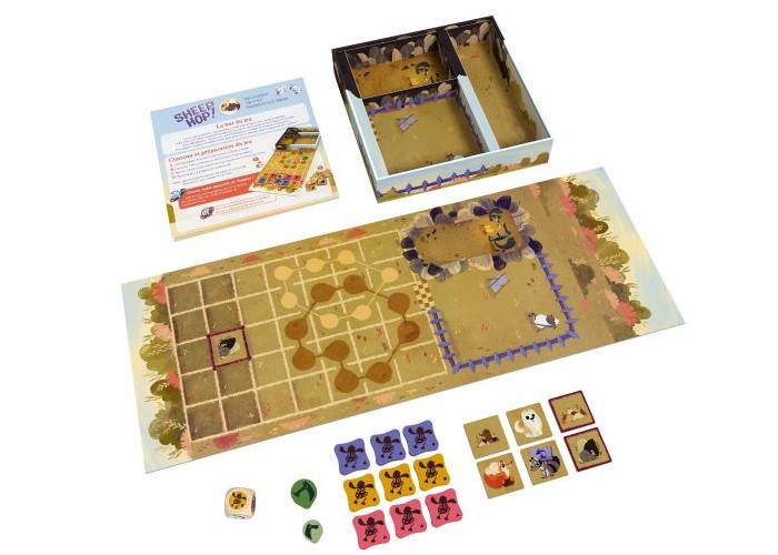 Компоненты  настольной игры Овечий побег! (рум.)