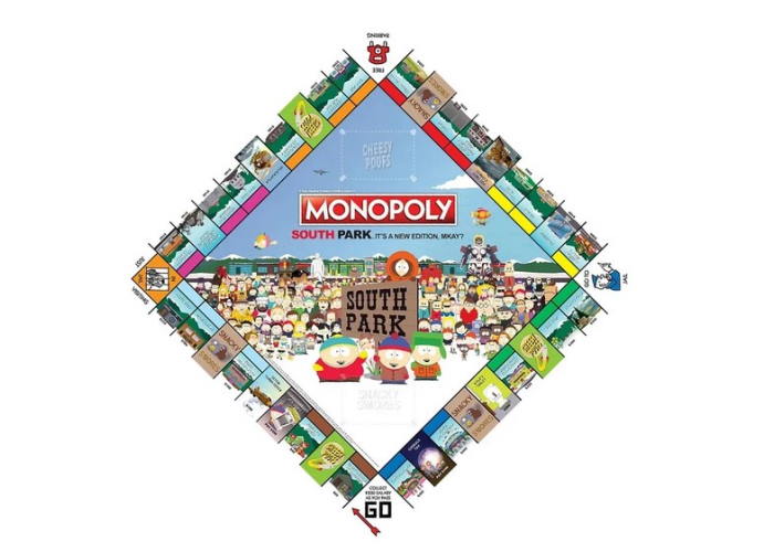 Игровое поле настольной игры Монополия Южный Парк (англ.)