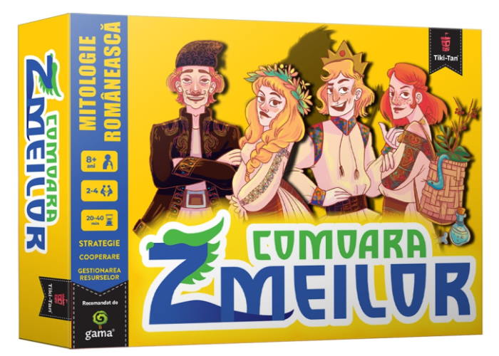 Коробка настольной игры Сокровище змеев (рум.)