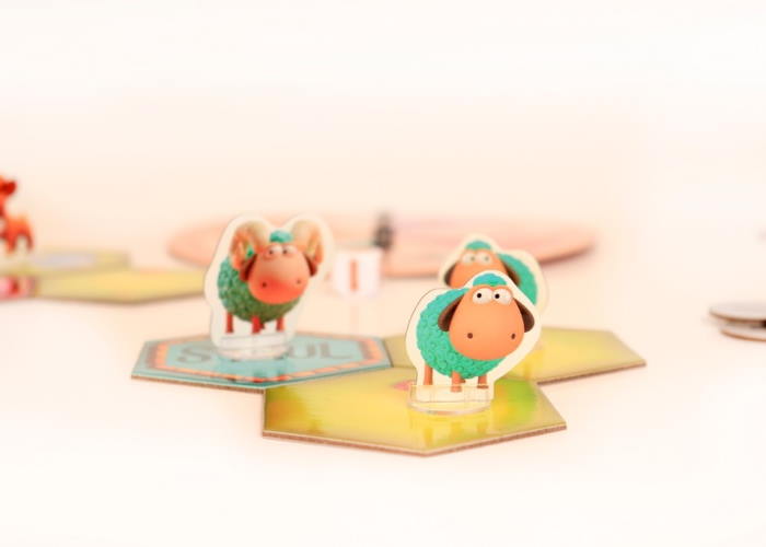 Компоненты настольной игры Овечья страна (Овцландия) (рум.)