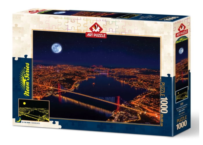 Пазл Неоновая серия: Тройной мост через Босфор, 1000 эл.