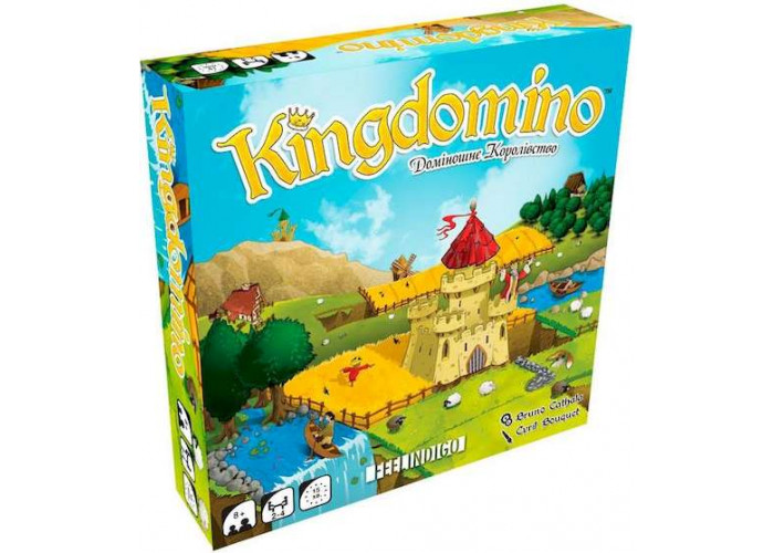 Коробка настольной игры Kingdomino. Лоскутное королевство