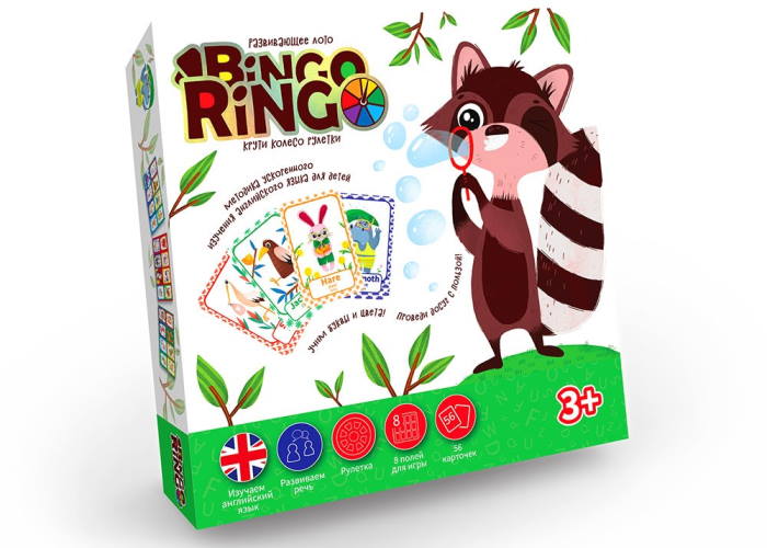 Коробка настольной игры Бинго Ринго