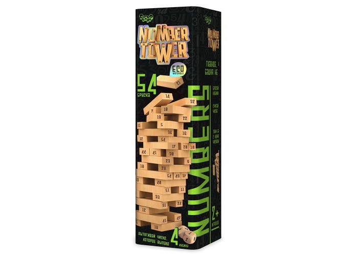 Коробка настольной игры Джанга Number Tower