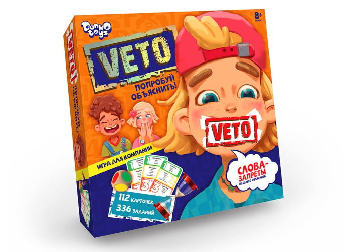 Коробка настольной игры Вето