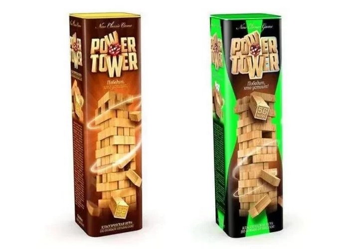 Коробки настольной игры Дженга (Power Tower)