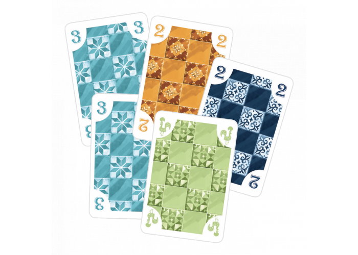 Карточки настольной игры 5-2-1-1 Азул (5-2-1-1 Azul)