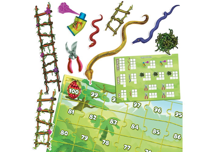 Componentele jocului de societate Snakes and Ladders. Aventurier (Șerpi și Scări)