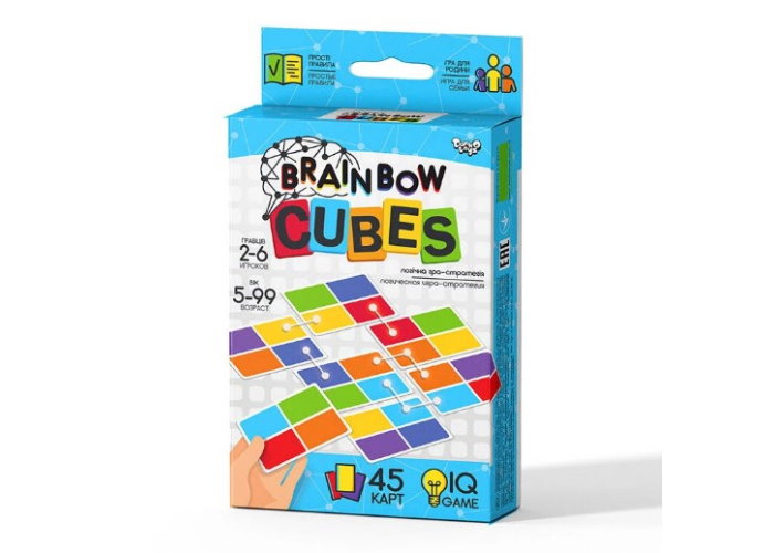 Коробка настольной игры Brainbow Cubes