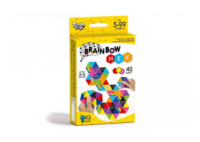 Коробка настольной игры Brainbow HEX