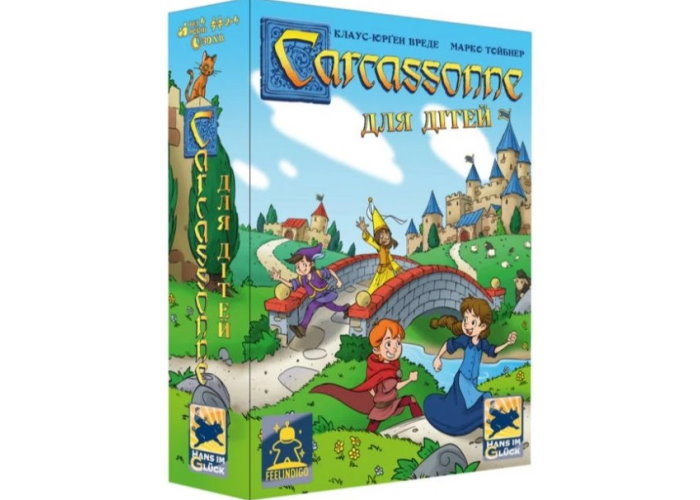 Коробка настольной игры Каркассон для детей