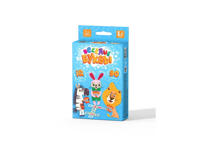 Коробка настольной игры Веселые буквы