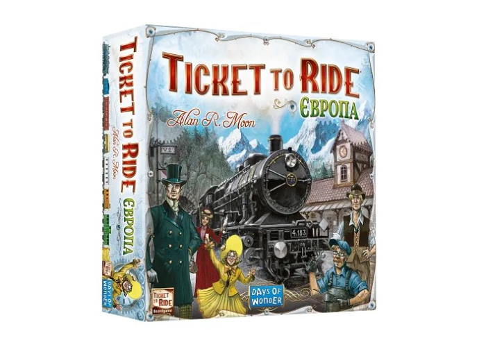 Коробка настольной игры Билет на поезд: Европа