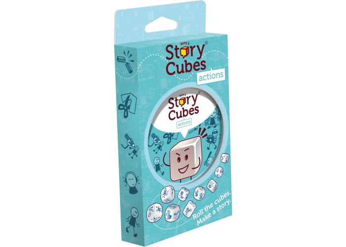 Коробка настольной игры Кубики историй Рори: Действия 
