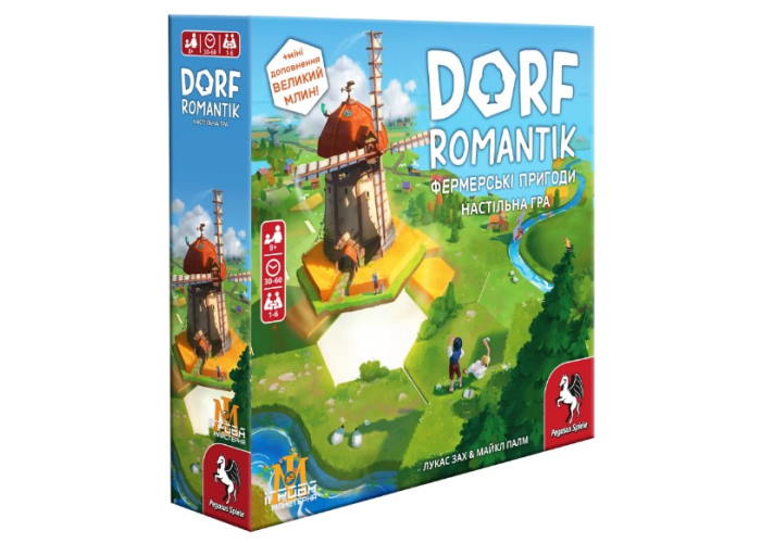 Коробка настольной игры Dorfromantik. Фермерские Приключения